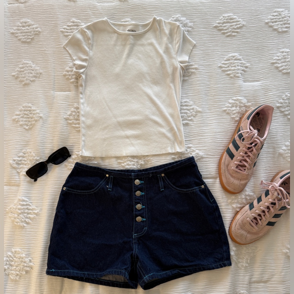 Vintage Early 2000s High Waisted Denim Shorts